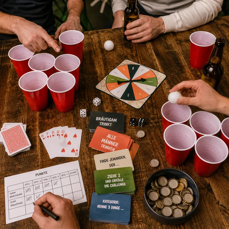 Die 10 besten Trinkspiele für den Junggesellenabschied